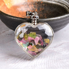 Load image into Gallery viewer, 1PC Fashion Simple Crystal Glass Pendant Heart Ladies Jewelry Rose Quartz Amethyst Mineral For Women Jewelry Couple Gift