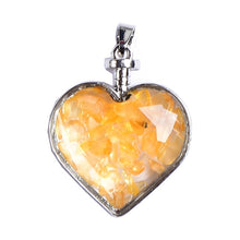 Load image into Gallery viewer, 1PC Fashion Simple Crystal Glass Pendant Heart Ladies Jewelry Rose Quartz Amethyst Mineral For Women Jewelry Couple Gift