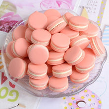 Load image into Gallery viewer, 20Pcs Simulation Miniature Macaron Flat back Resin Cabochon Kawaii Food Play Fit Phone Decoration DIY Scrapbooking Craft 23*13mm
