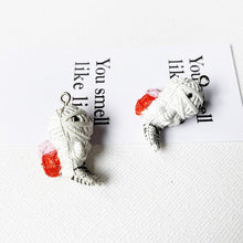 Load image into Gallery viewer, 5Pcs Lovely Cartoon Heart Mummy Flat back Cabochon DIY Jewelry Necklace Charms Very Cute keychain Pendant Decoration
