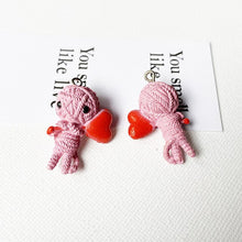 Load image into Gallery viewer, 5Pcs Lovely Cartoon Heart Mummy Flat back Cabochon DIY Jewelry Necklace Charms Very Cute keychain Pendant Decoration
