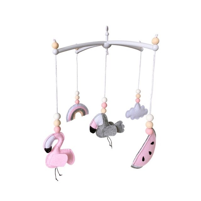 DIY Baby Bed Bell Hanging Toys Mobile Crib Holder Rotate Bracket Baby Rattle Toys Hanging Decorations Kids Room Decorations