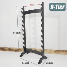 Load image into Gallery viewer, 1pcs Japanese Samurai Sword Wood Wall Mounted Decor Stand Samurai Sword Katana Bow Hanger Holder Rack Holder Bracket Display New

