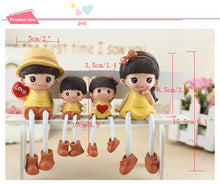 Load image into Gallery viewer, New creative romantic couple hanging feet doll home decoration wedding gift birthday gift resin crafts Pastoral  People
