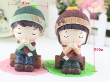 Load image into Gallery viewer, New creative romantic couple hanging feet doll home decoration wedding gift birthday gift resin crafts Pastoral  People
